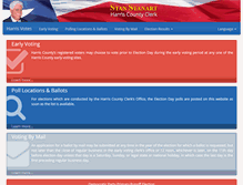 Tablet Screenshot of harrisvotes.net